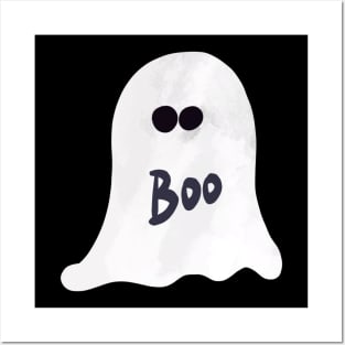 Boo Ghost Halloween Posters and Art